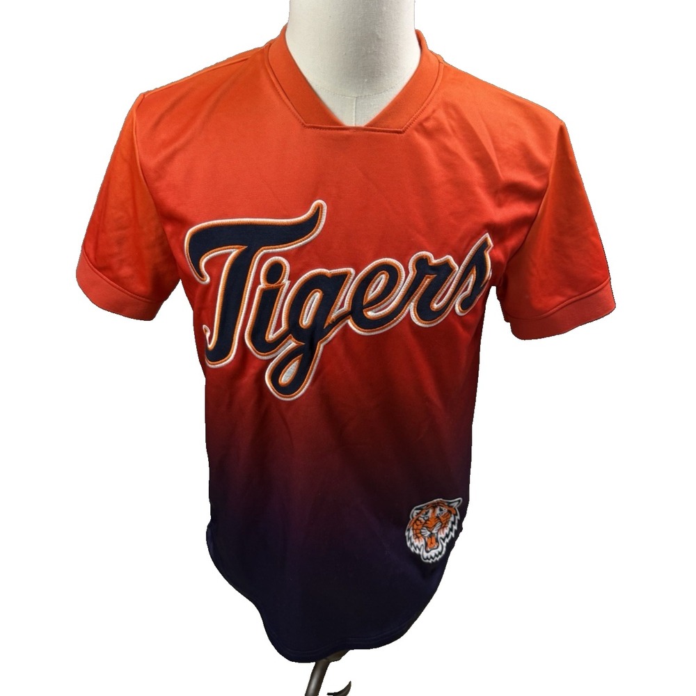 Pro Edge Detroit Tigers‎ Mens Ombre Baseball Jersey Embroidered Small